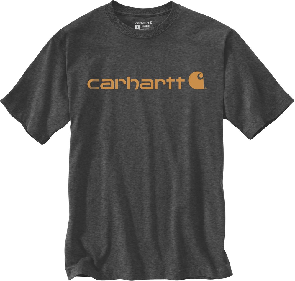 CarharttCoreLogoT-ShirtSSCarbonHeather CarharttCoreLogoT-ShirtSSCarbonHeather