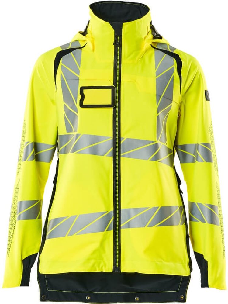 MascotDamenHardShellJackeAccelerateSafe19011-449Hi-visGelbSchwarzblau-XXL