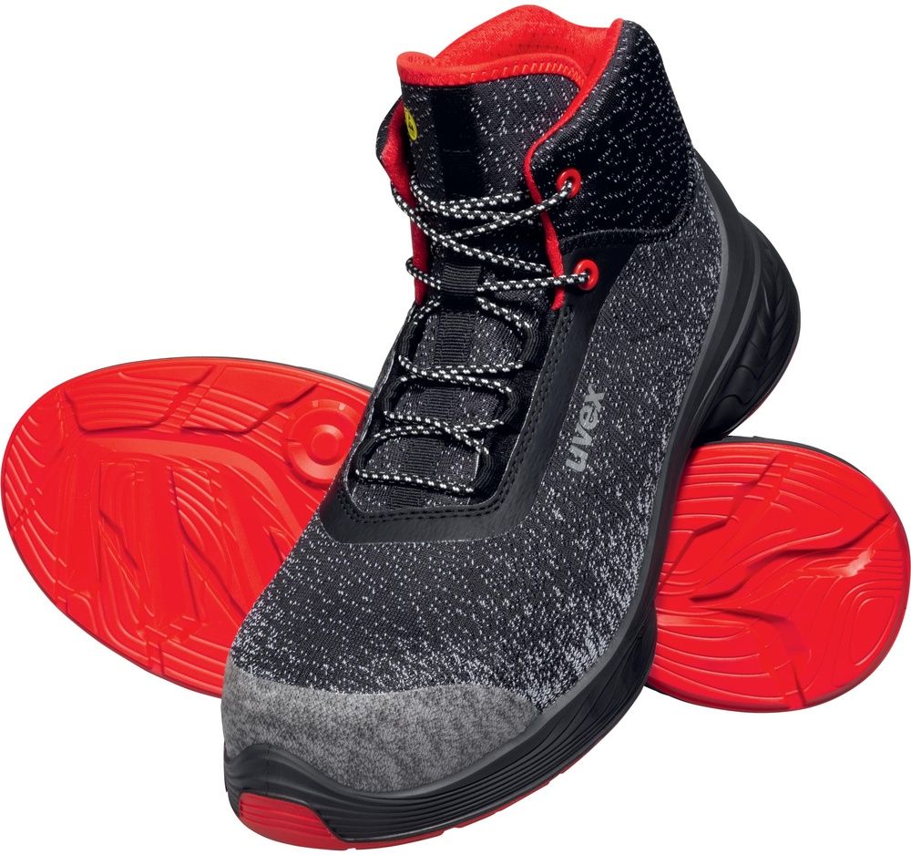 UvexSicherheitsschuhStiefel1G2SicherheitsstiefelS1SRC68537SchwarzRot-35Weite10