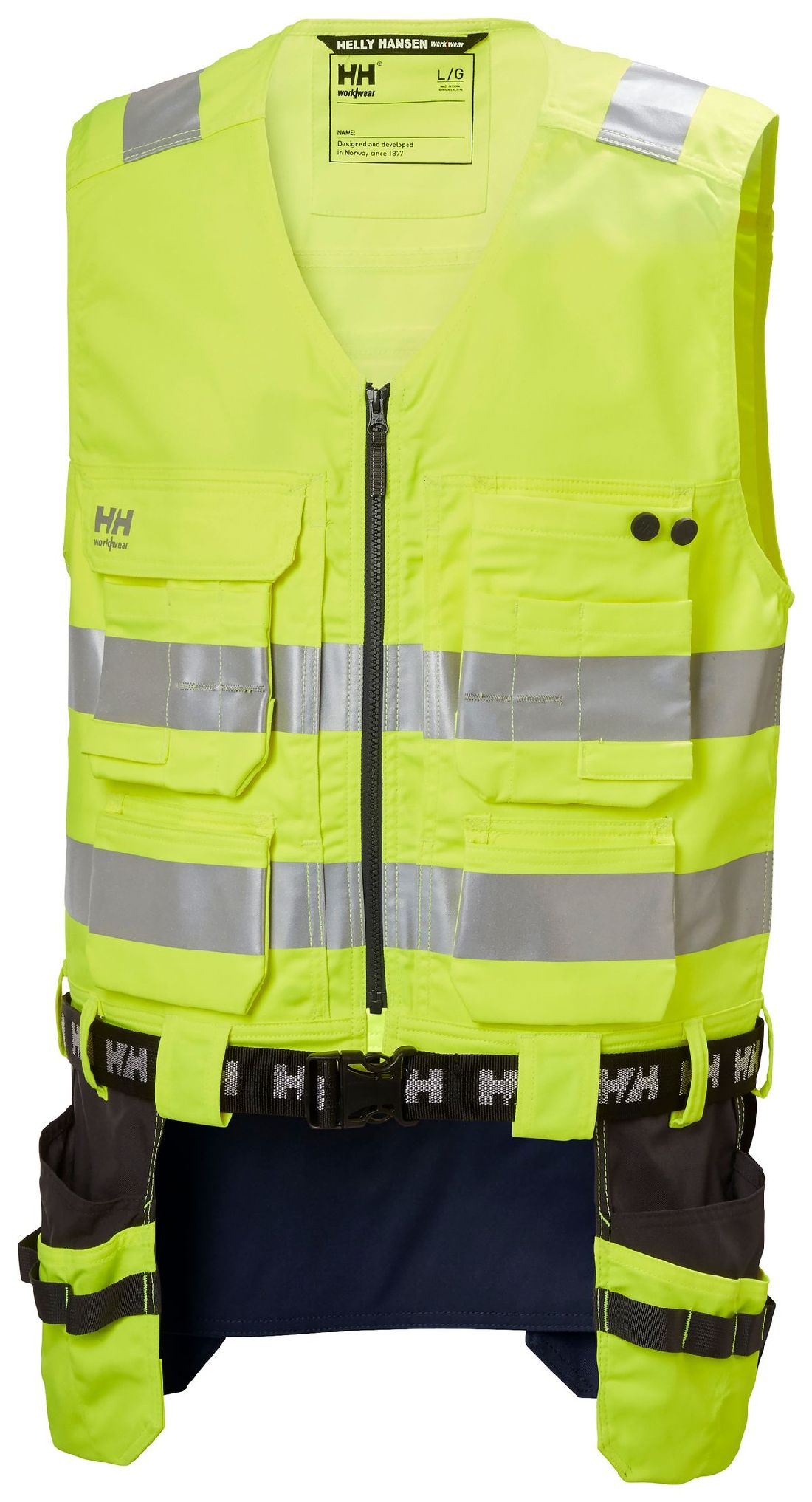 HellyHansenWesteAlna20ConstructionVestYellowEbony HellyHansenWesteAlna20ConstructionVestYellowEbony