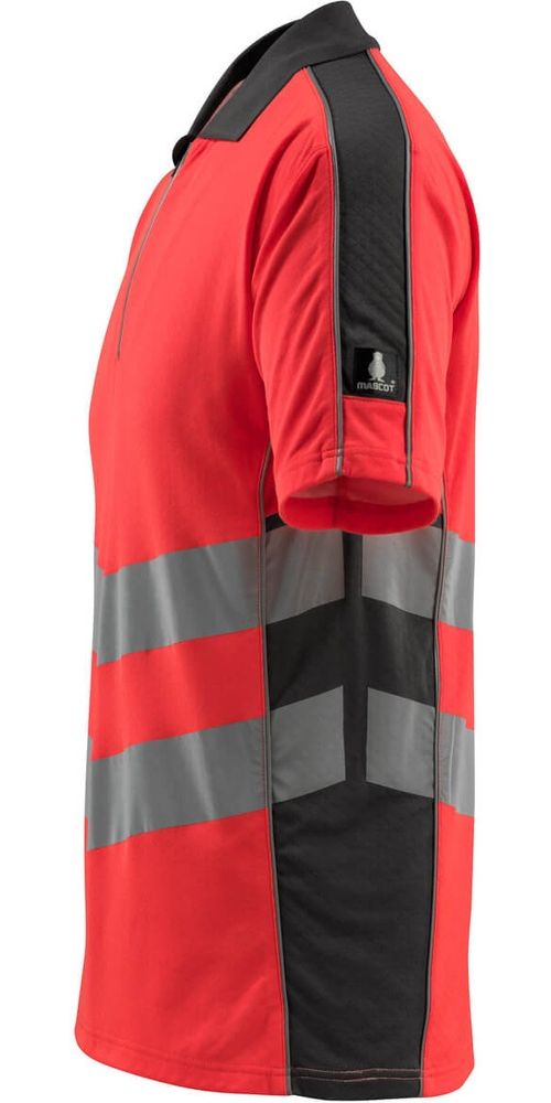 MascotPolo-ShirtMurtonSafeSupreme50130-933Hi-visRotDunkelanthrazit-XXL
