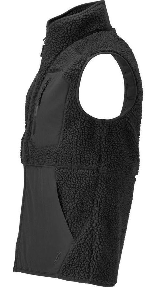 MascotFaserpelzWestemitReiverschlussCustomized22465-682Schwarz-XXL