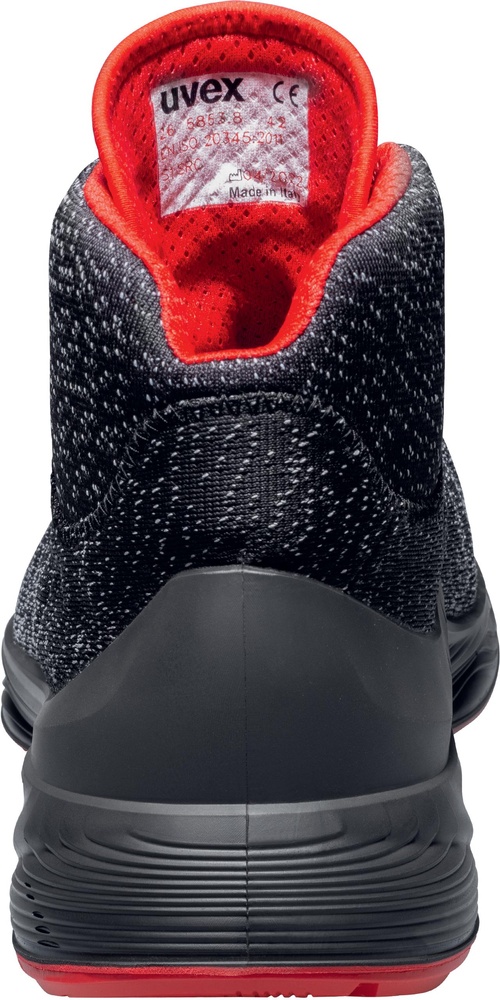 UvexSicherheitsschuhStiefel1G2SicherheitsstiefelS1SRC68537SchwarzRot-35Weite10