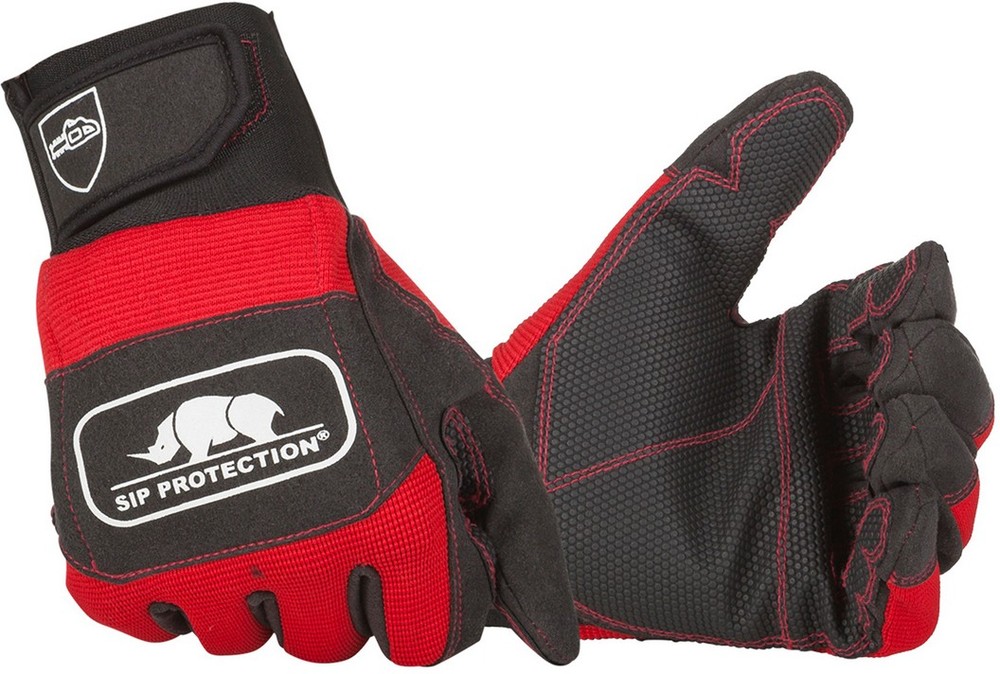 SIPArbeitshandschuheSchnittschutzhandschuhenachEN381-7Klasse1designAundEN388201631312XD3RotSchwarz-10