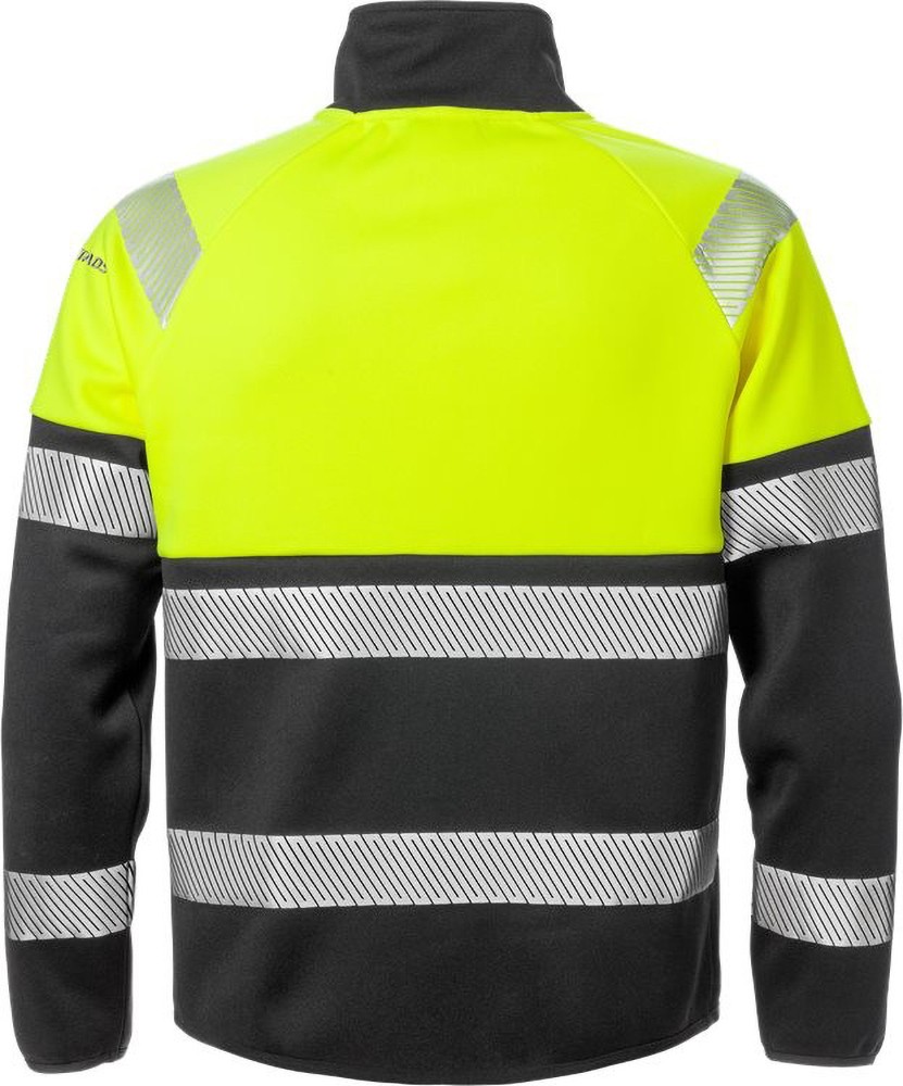 FristadsWarnschutz-JackeHighVisSweatjackeKl14517SSLWarnschutz-GelbSchwarz-XS