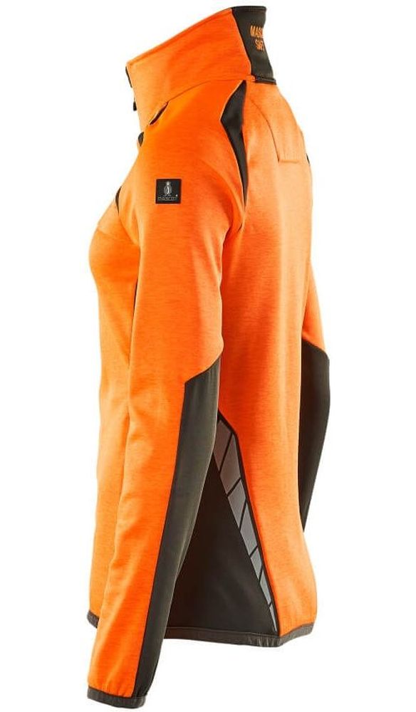 MascotDamenFleecepullovermitReiverschlussAccelerateSafe19453-316Hi-visOrangeDunkelanthrazit-XXL