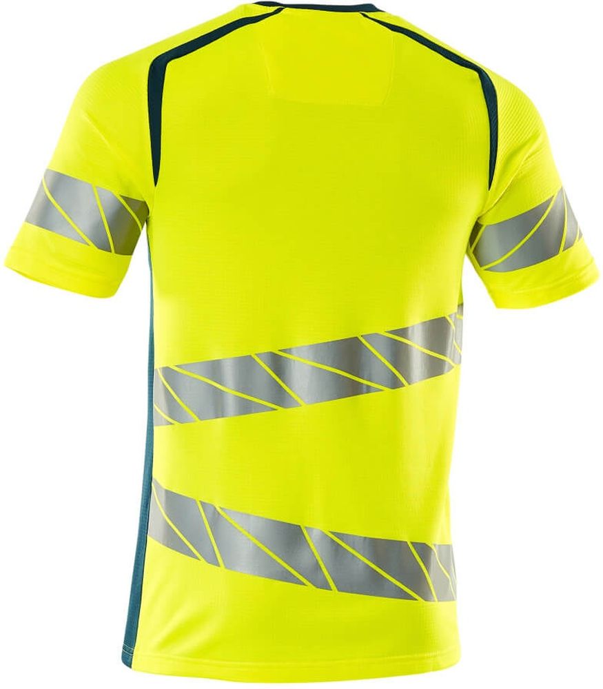 MascotT-ShirtAccelerateSafe19082-771Hi-visGelbDunkelpetroleum-XXL