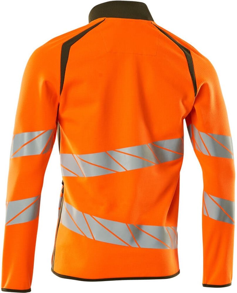 MascotSweatshirtmitReiverschlussAccelerateSafe19184-781Hi-visOrangeMoosgrn-XXL
