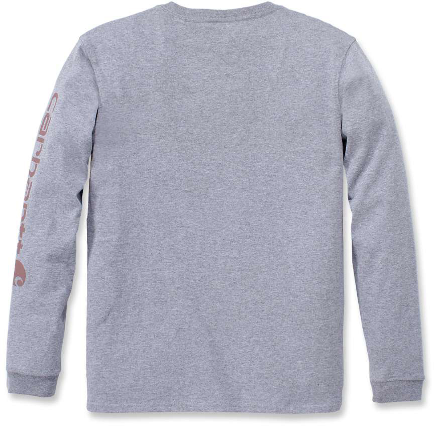 CarharttDamenT-ShirtWorkwearLogoLST-ShirtHeatherGrey