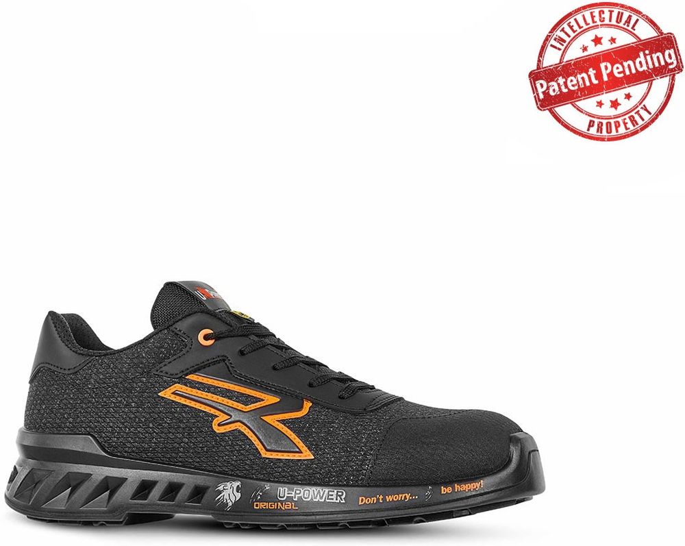 U-PowerSicherheitsschuheHalbschuheBruceEsdS1PSrcRV20026Schwarz-35