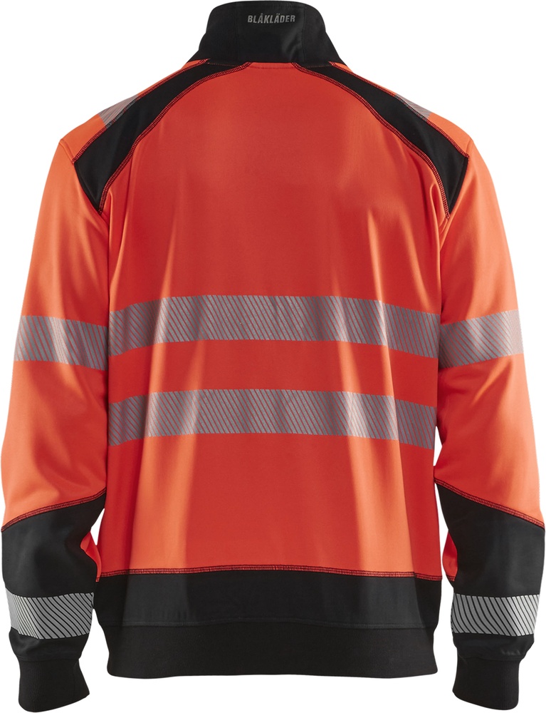 BlklderHighVisSweatshirtHalf-Zip35562528RotSchwarz-4XL