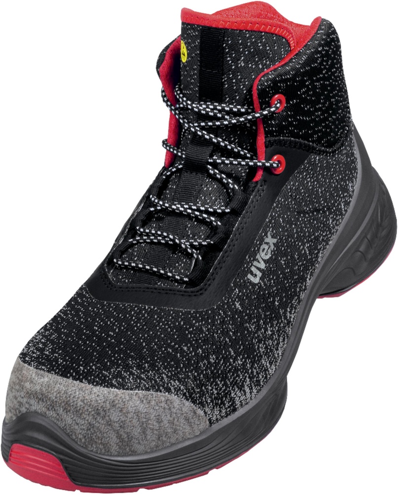UvexSicherheitsschuhStiefel1G2SicherheitsstiefelS1SRC68537SchwarzRot-35Weite10