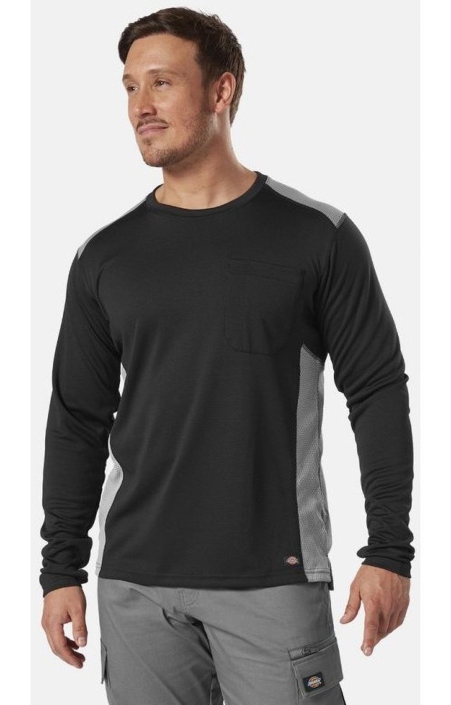 DickiesLongsleeveLSPerformanceTempIQ365TeeKnitBlack-M