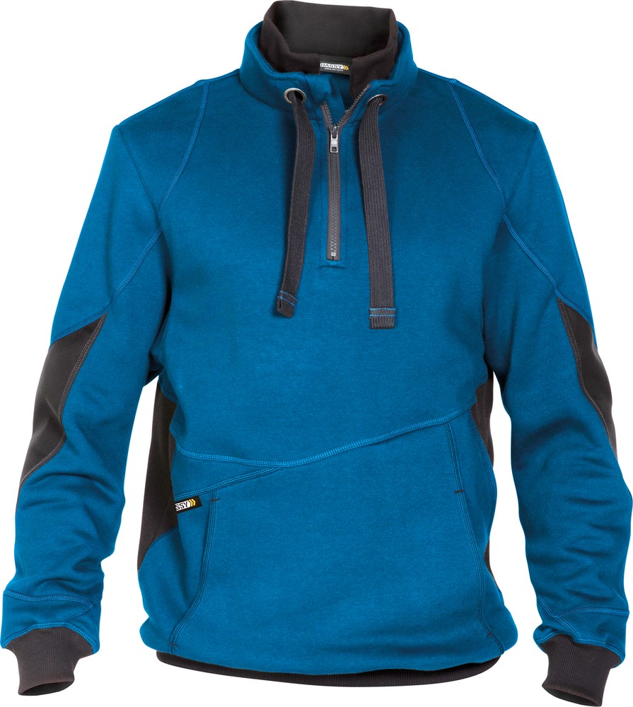 DassySweatshirtStellarCOPES80AzurblauAnthrazitgrau