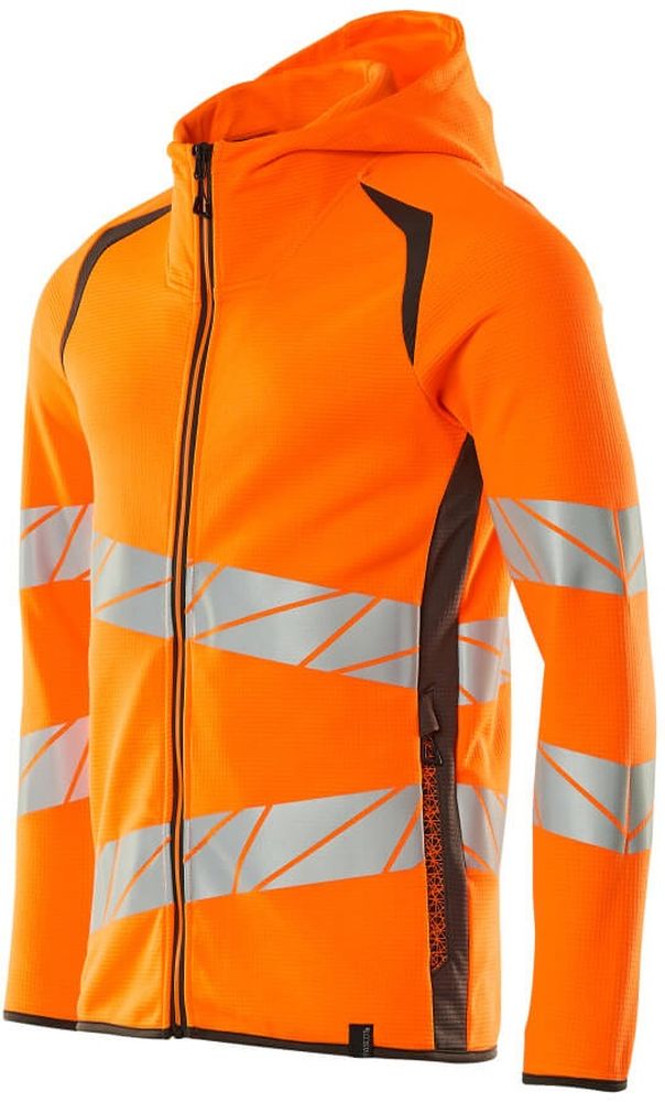 MascotKapuzensweatshirtmitReiverschlussAccelerateSafe19284-781Hi-visOrangeDunkelanthrazit-XXL