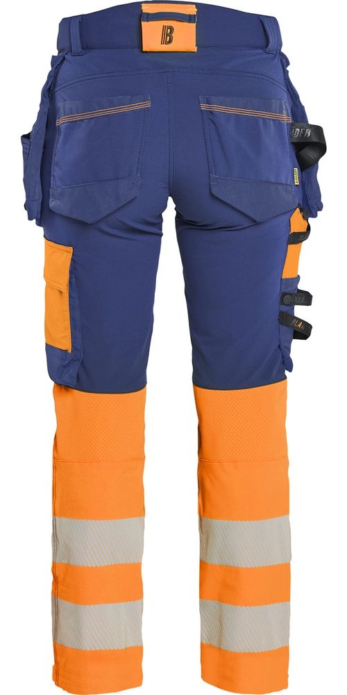 BlklderDamenArbeitshoseHighVis4-Wege-Stretch70251648MarineblauOrange-C34