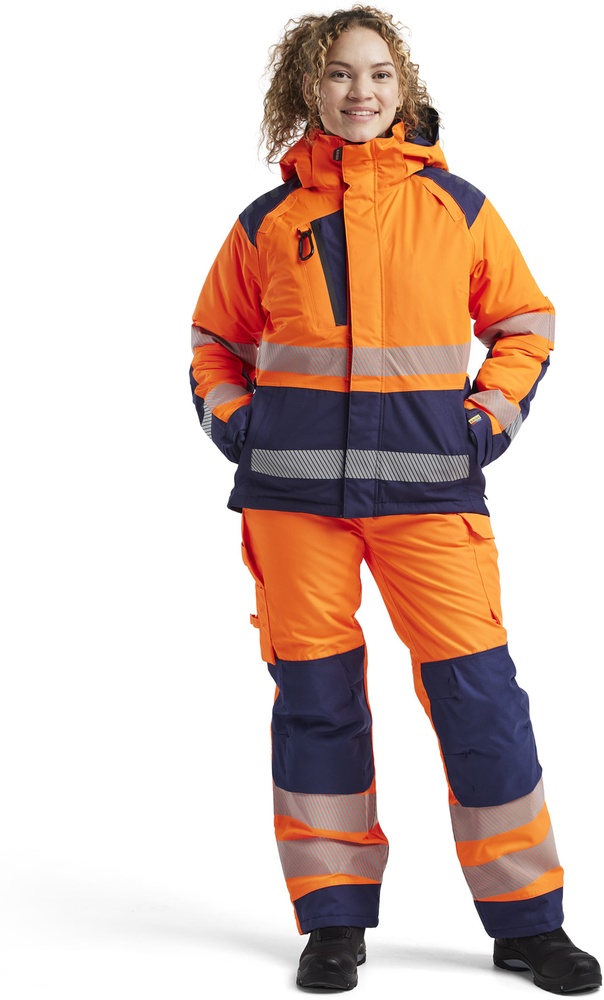 BlklderDamenArbeitsjackeHighVisWinterjacke44561987OrangeMarineblau-L