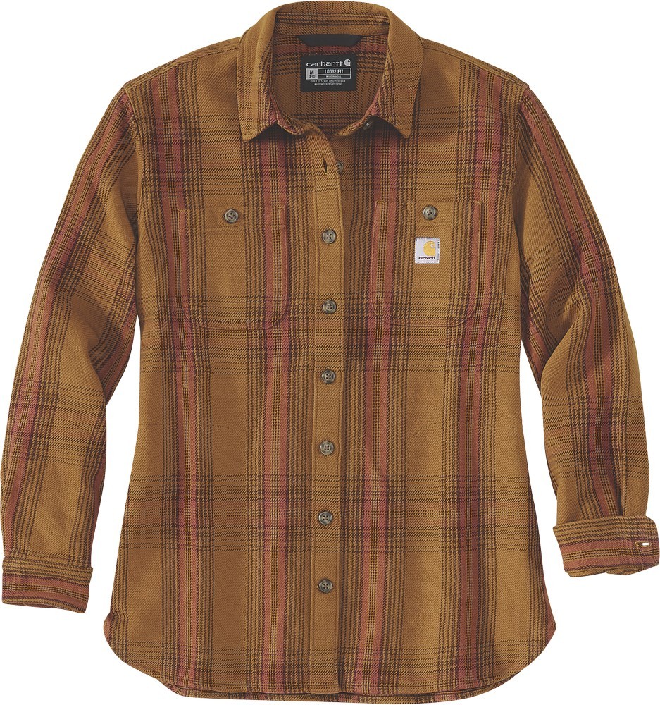 CarharttDamenHemdTwillLSPlaidShirtCarharttBrown