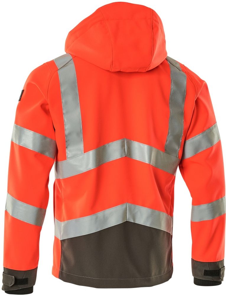 MascotSoftshellJackeBlackpoolSafeSupreme15502-246Hi-visRotDunkelanthrazit-XXL