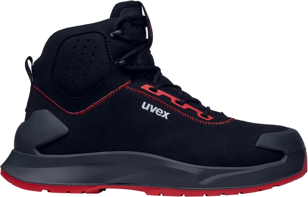 UvexSicherheitsschuhStiefel1X-CraftSicherheitsstiefelS3LSR68041SchwarzRot-35Weite10