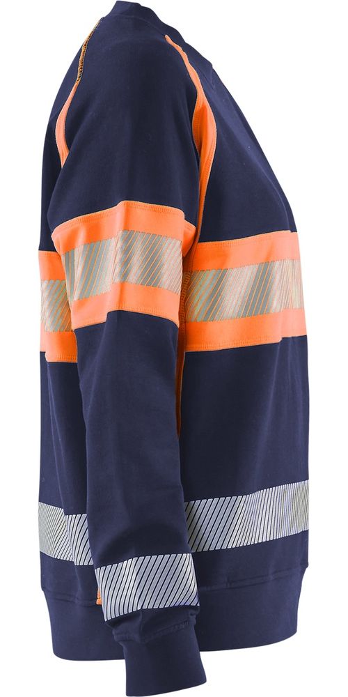 BlklderDamenHighVisSweatshirt34091158MarineblauOrange-L
