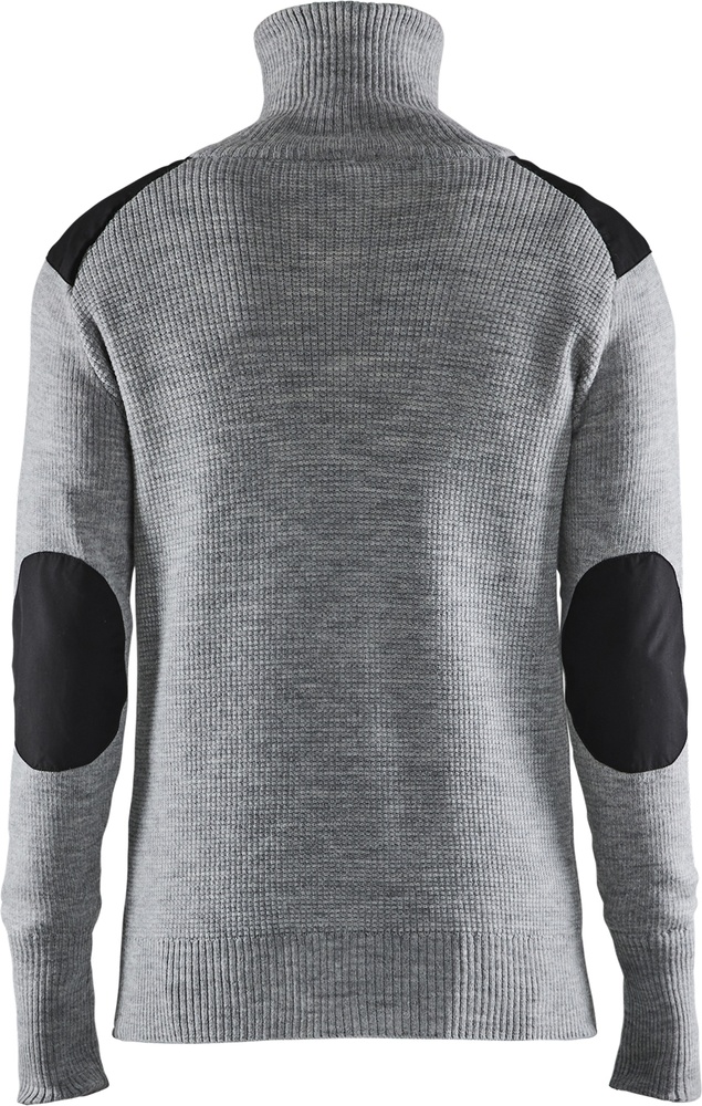 BlklderWollsweaterHalfZip46301071GrauMelangeDunkelgrau-4XL