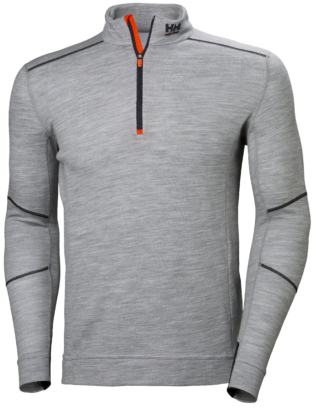 HellyHansenLongsleeve75107HhLifaMerinoHalfZip930GreyMelange