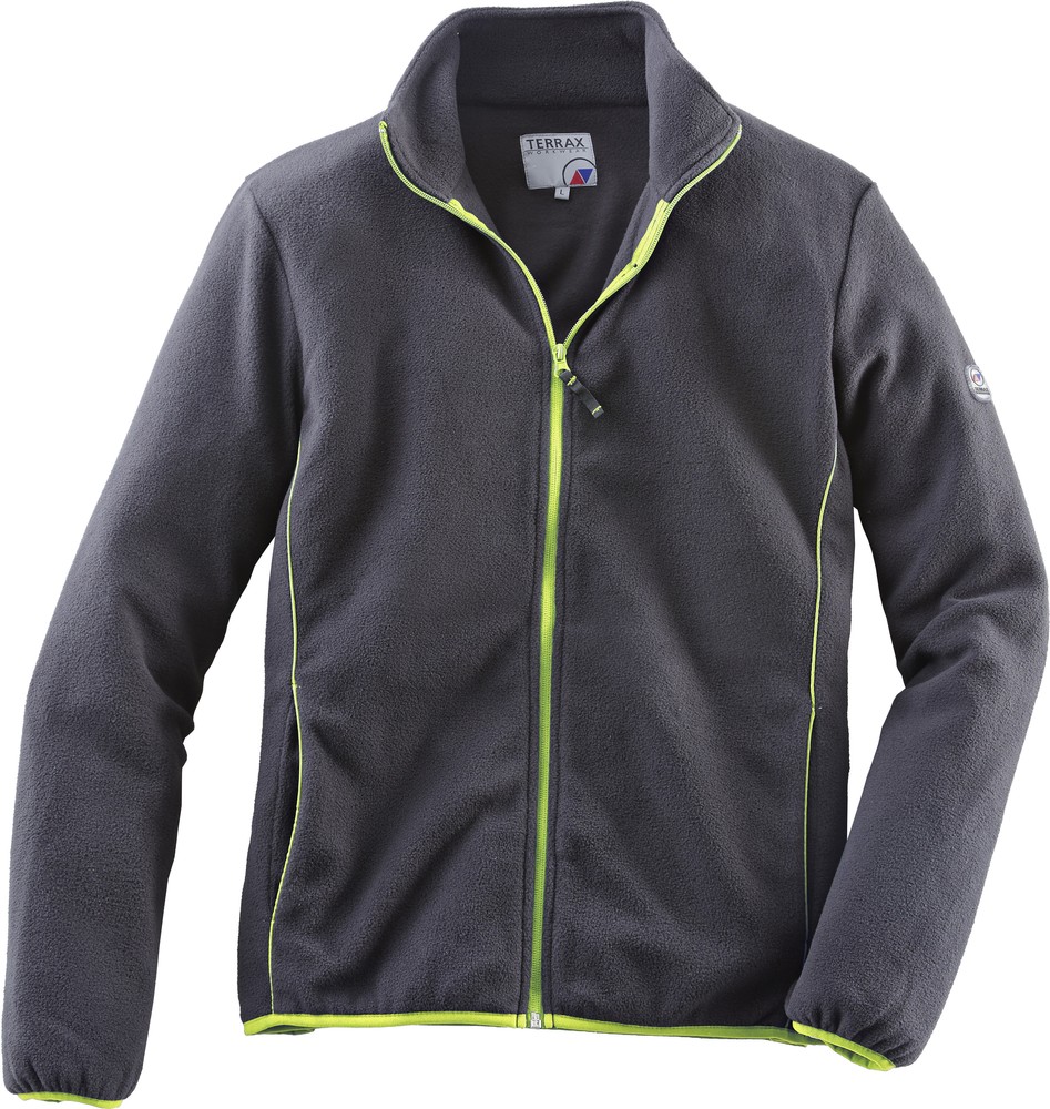 TerraxWorkwearFleecejackeBerufSchwarzLimette