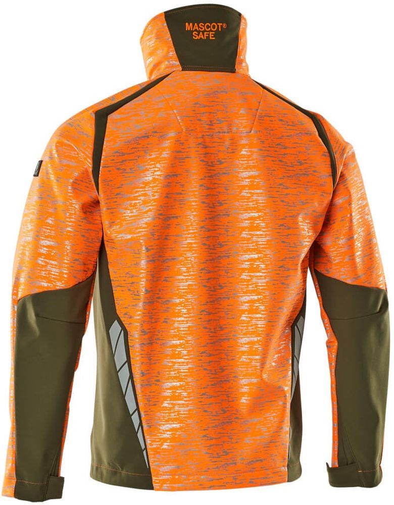 MascotSoftshellJackeAccelerateSafe19202-291Hi-visOrangeMoosgrn-XXL