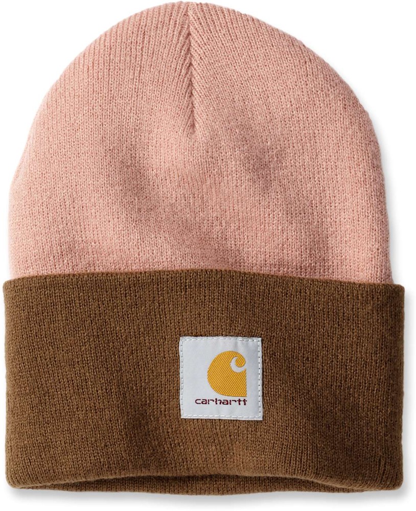 CarharttMtzeKnitCuffedTow-ToneBeanieCameoBrown