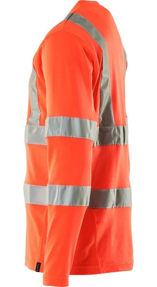MascotT-ShirtLangarmSafeClassic18281-995Hi-visRot-XXL
