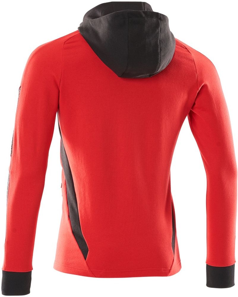 MascotKapuzensweatshirtmitReiverschlussAccelerate18584-962VerkehrsrotSchwarz-XXL