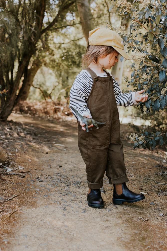 BlundstoneKinderStiefel2591BrownLeatherwithToffeeElasticKids