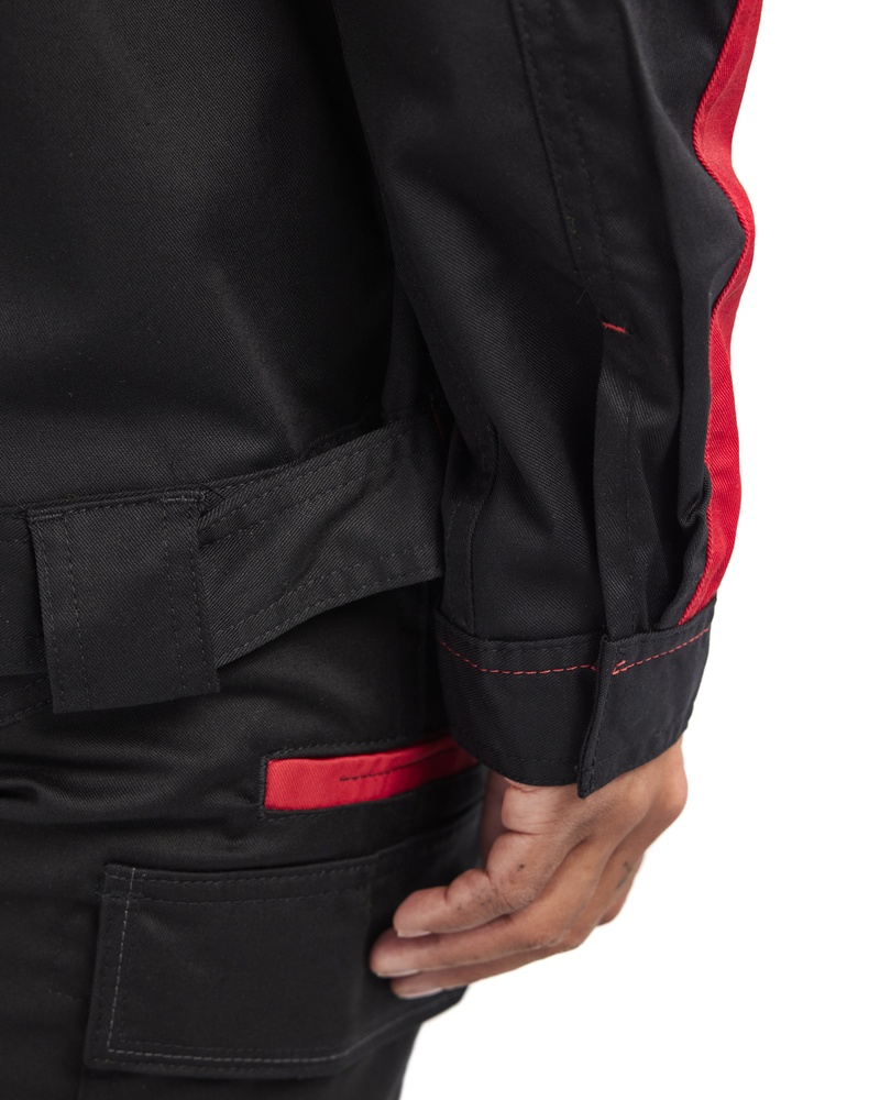 BlklderDamenArbeitsjackeIndustrieJackeStretch44431832SchwarzRot-L