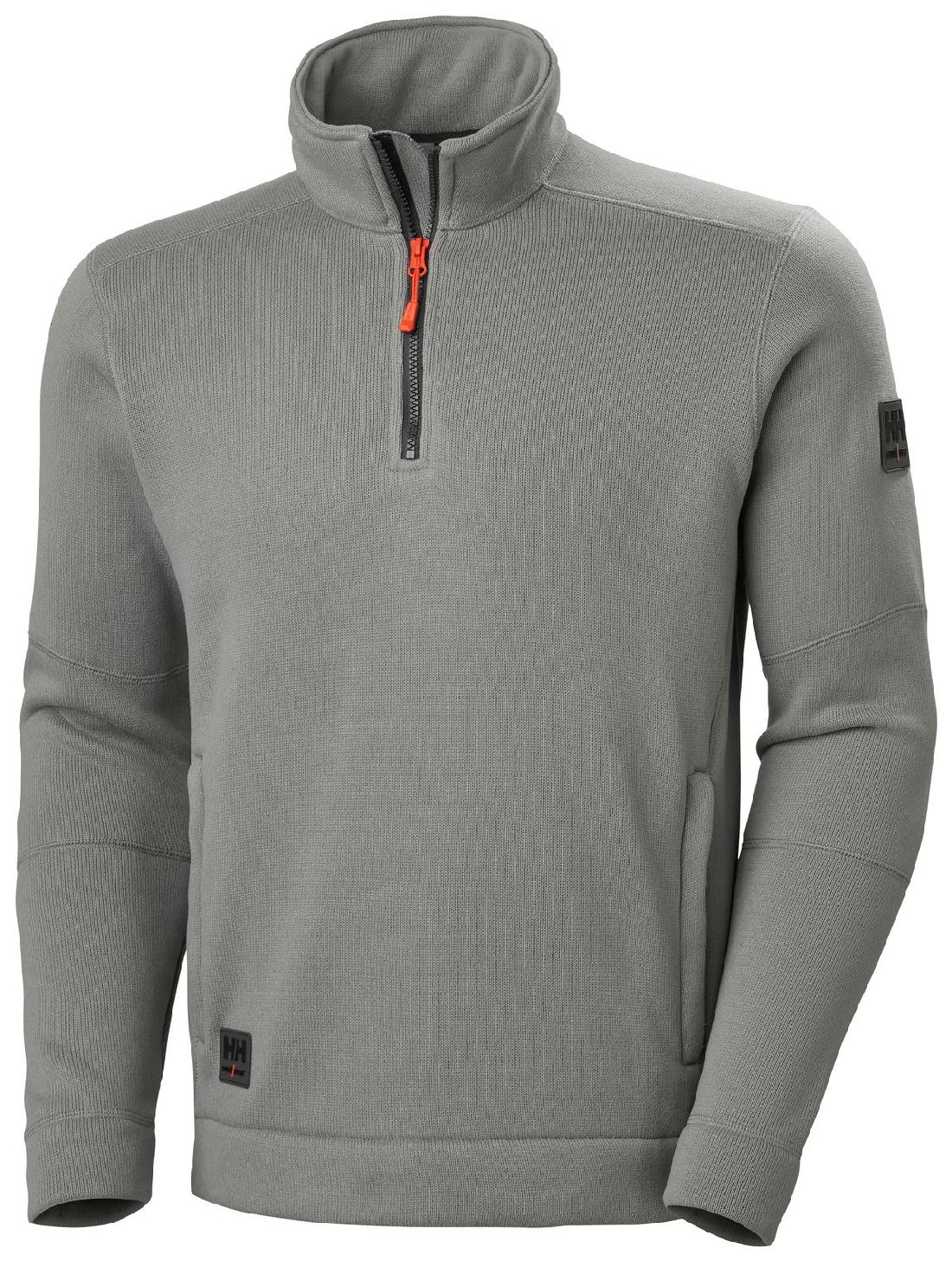 HellyHansenJackeKensington12ZipKnittedMidGrey