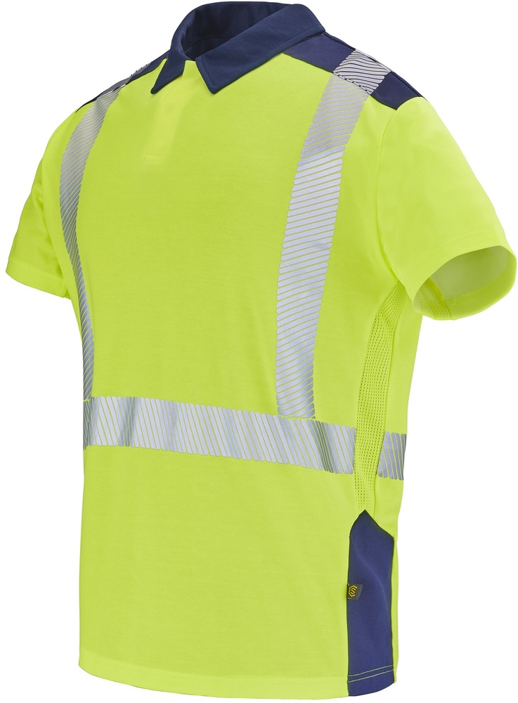 CepovettKurzarm-PoloshirtFluoSafeXp9T86FluoYellowNavy-S
