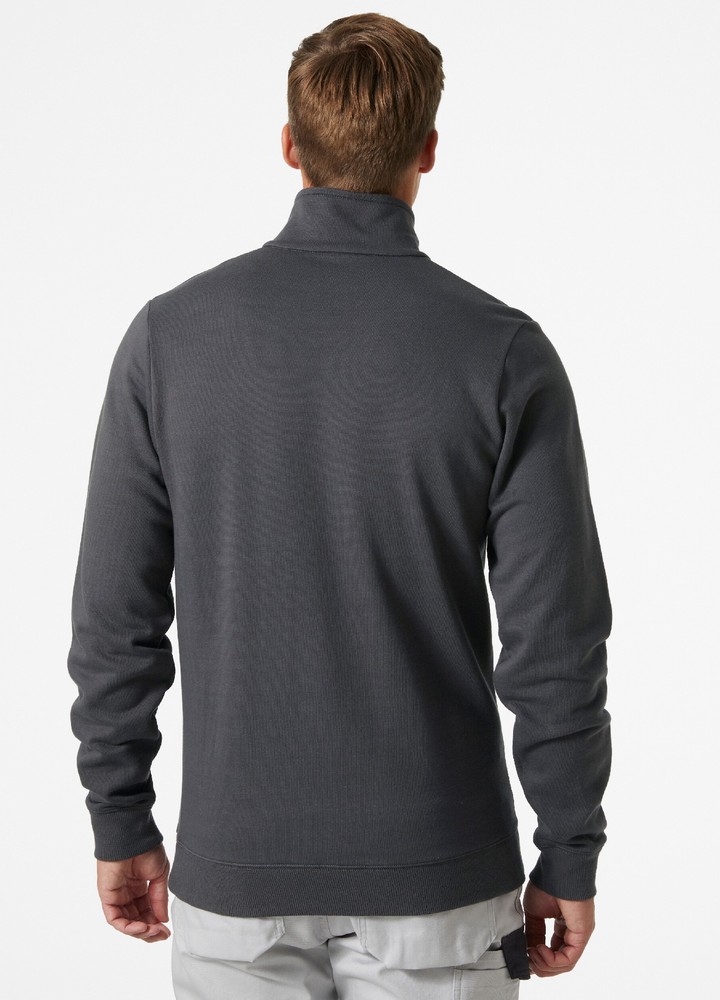 HellyHansenClassicHalfZipSweatshirtDarkGrey-XS