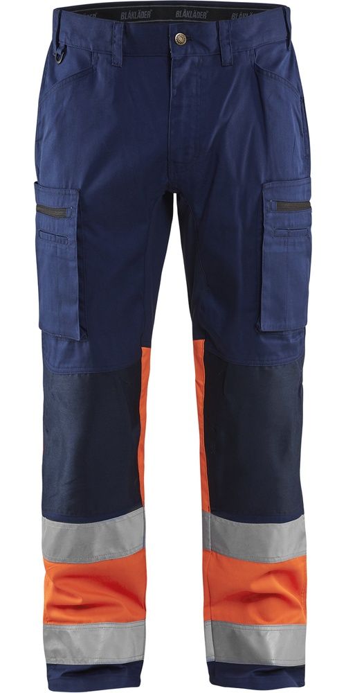 BlklderArbeitshoseHighVismitStretch15511811MarineblauOrange-C144