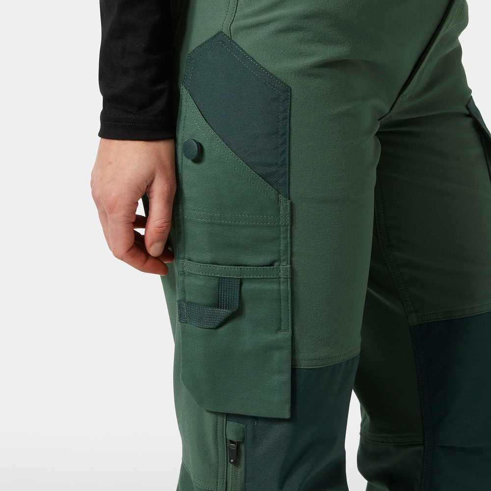 HellyHansenDamenArbeitshoseWOxford4XCNCTPant77597SpruceDarkestSpruce-C34