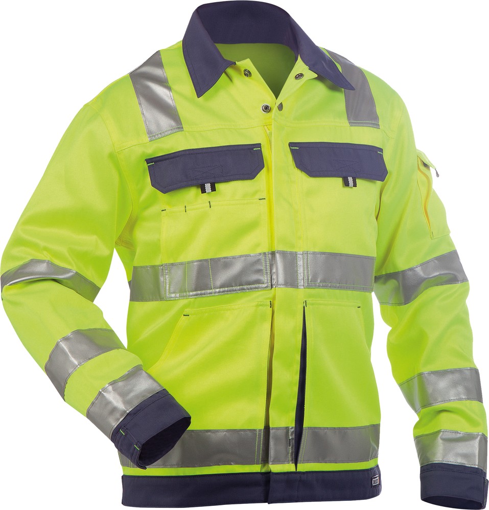 DassyWarnschutzArbeitsjackeDusseldorfPESCO70NeongelbDunkelblau