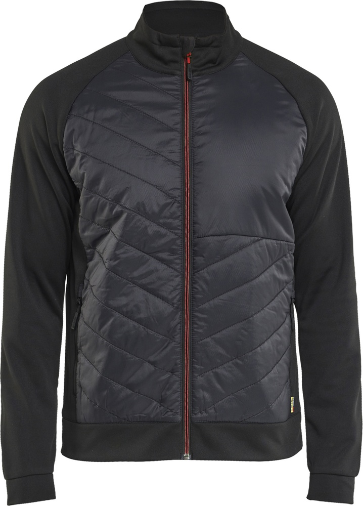 BlklderHybridSweater34182526SchwarzRot-4XL