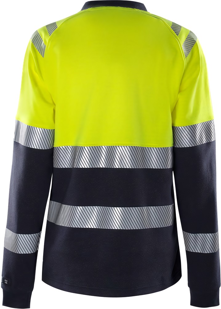 FristadsDamenFlamestatHighVisT-ShirtLaKl17108TFLWarnschutz-GelbMarine