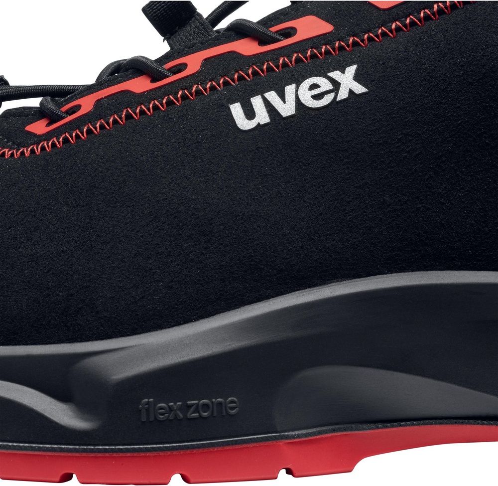 UvexSicherheits-Halbschuhe1X-CraftS3LSR68033SchwarzRot-35Weite12