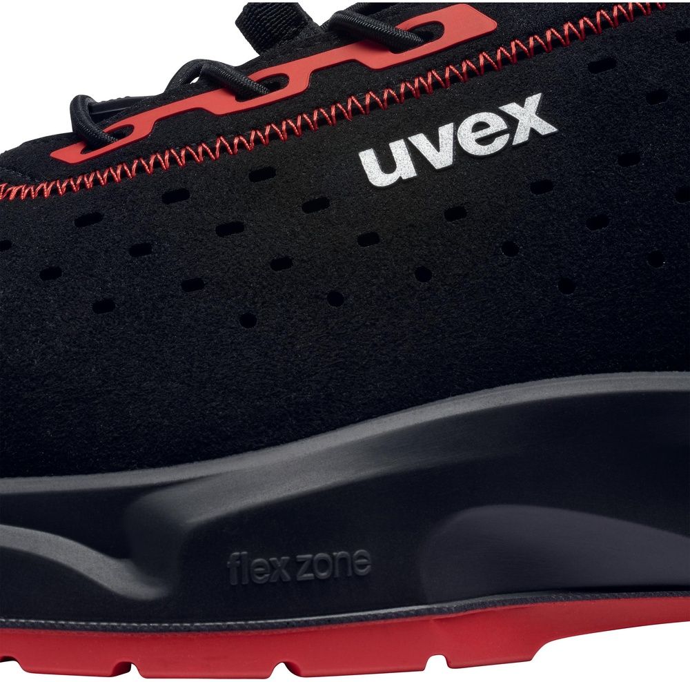 UvexSicherheits-Halbschuhe1X-CraftS1PlSR68022SchwarzRot-35Weite11