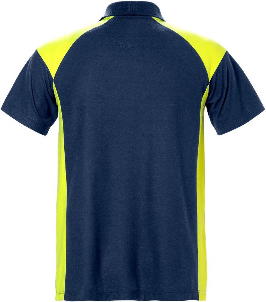 FristadsPoloshirt7047PHVMarineWarnschutz-Gelb-4XL