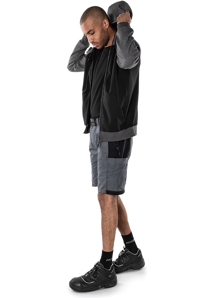 FristadsService-Stretch-Shorts2543LWRGrauSchwarz-C42