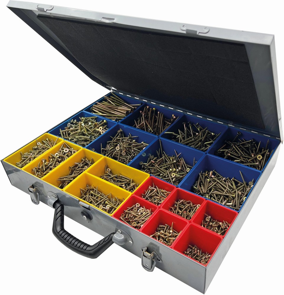 FixmanSchraubenNgelGelbverzinkteSenkkopfschrauben3400-tlg