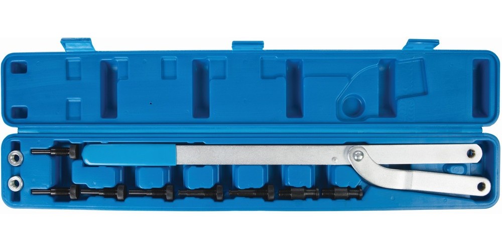 SilverlineKfzWerkzeugUniversal-RiemenscheibenhaltermitTauschzapfen11-tlgSatz616mm
