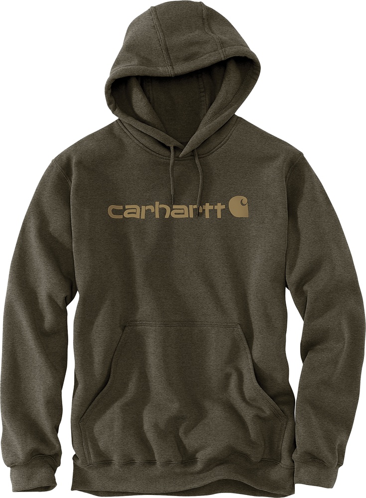 CarharttMarquetteLogoSweatshirt100074BurnishedLogsHeather-XS
