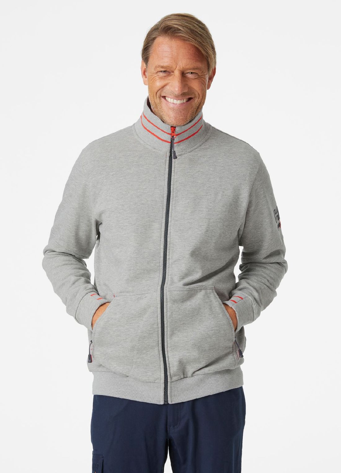 HellyHansenHoodieSweatshirtKensingtonZipSweatshirtGreyMelange